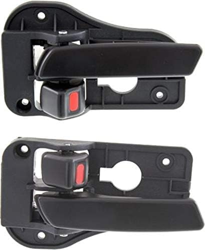 Set of 2 Front Or Rear Interior Door Handle Left Driver and Right Passenger Side Direct Replacement Compatible with 2007-2012 Kia Rondo KI1353112 KI1352112 826201D000WK 826101D000WK