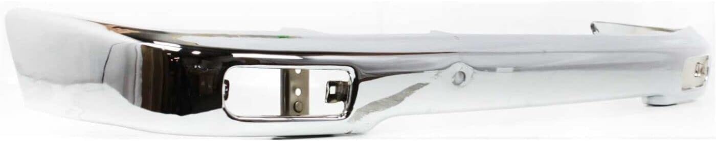 Front Bumper Face Bar Chrome Steel + Lower Valance Panel Textured Direct Replacement Compatible With Toyota Tacoma 1995-1997 TO1002154 TO1095169 5210104060 5391104041