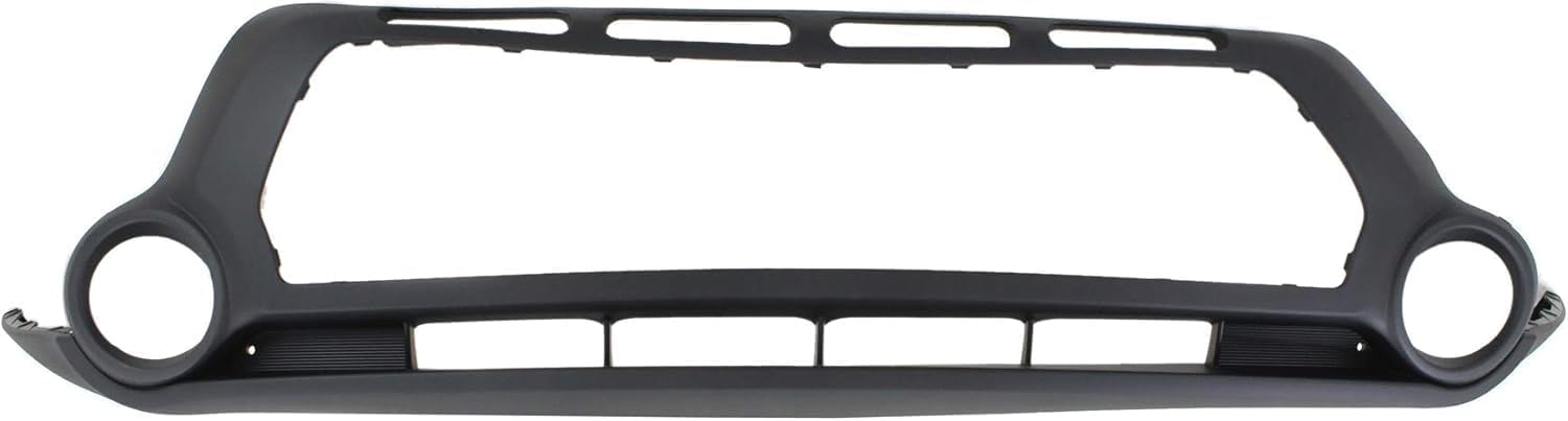 Front Bumper Cover Lower + Center Grille Textured Direct Replacement Compatible With 2014-2016 Kia Soul KI1015104 KI1036119 86561B2000 86512B2000