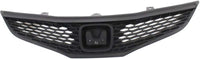 Front Bumper Cover Primed Plastic + Upper & Lower Grille Direct Replacement Compatible With 2009-2011 Honda Fit