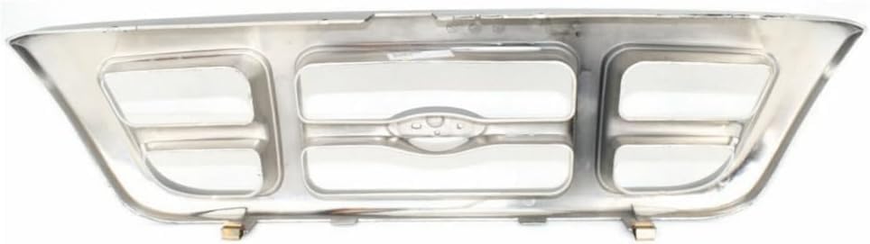Front Grille Chrome Shell & Gray Insert Direct Replacement Compatible With 1988-2000 Ford Ranger FO1200341 F87Z8200KAA