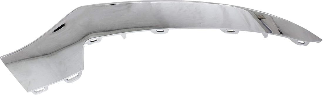 Front Bumper Molding Chrome Right Passenger Side Direct Replacement Compatible With 2014-2017 Mercedes Benz E-Class MB1047131 2078850874