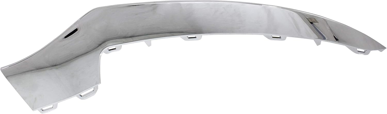Front Bumper Molding Chrome Right Passenger Side Direct Replacement Compatible With 2014-2017 Mercedes Benz E-Class MB1047131 2078850874