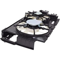 Front Radiator Dual Cooling Fan Assembly Plastic Direct Replacement Compatible with 2015-2017 Lexus NX200t / 2018-2021 NX300 LX3115147 1671136210-PFM