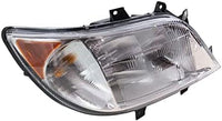 Set Of 2 Front Head Light Assembly Halogen Right Passenger & Left Driver Side Direct Replacement Compatible With 2003-2006 Dodge Sprinter / 2002-2006 Freightliner 2500 3500 CH2503172