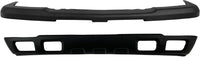 Front Bumper Primed + Upper Cover + Lower Valance Textured + Outer Brace Bracket Left & Right Side Direct Replacement Compatible With 2003-2006 Chevrolet Silverado 1500