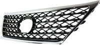 Front Grille Chrome Shell And Painted Gray Insert Plastic Direct Replacement Compatible With 2010-2012 Lexus LS460 LX1200176 5310050903