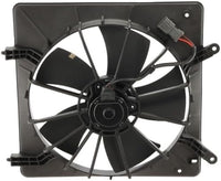 Front Radiator Single Fan Assembly Plastic Left Driver Side Direct Replacement Compatible With 1998-2002 Honda Accord HO3115103 19015PAAA01-PFM 19020PAAA01