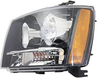 Set Of 2 Front Head Light Composite Assembly Halogen Left Driver & Right Passenger Side Direct Replacement Compatible With 2007-2014 Chevrolet Tahoe GM2502263 GM2503263 22853025