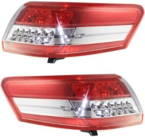 Set Of 2 Tail Light Outer Assembly Right Passenger & Left Driver Side Direct Replacement Compatible With 2010-2011 Toyota Camry TO2805106 TO2804106 8155006340 8156006340