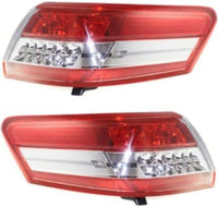 Set Of 2 Tail Light Outer Assembly Right Passenger & Left Driver Side Direct Replacement Compatible With 2010-2011 Toyota Camry TO2805106 TO2804106 8155006340 8156006340