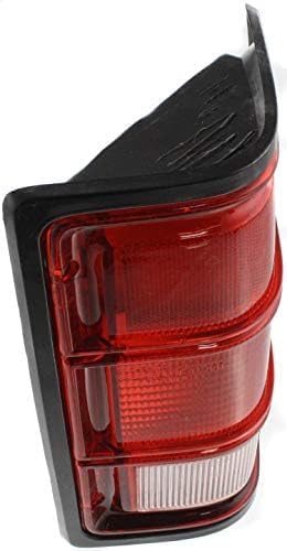 Set of 2 Tail Light Lens And Housing With Black Trim Right Passenger & Left Driver Side Direct Replacement Compatible With 1988-1993 Dodge Full Size Pickup CH2800114 CH2801114