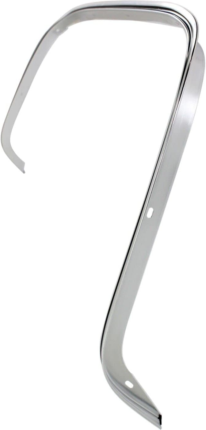 Rear Wheel Opening Molding Chrome Plastic Right Passenger Side Direct Replacement Compatible with 1988-2002 Chevrolet/GMC/C-K Series GM1791105 15546460