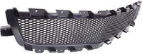 Front Grille Primed Shell And Insert + Center Molding Chrome Direct Replacement Compatible With 2008-2012 Chevrolet Malibu GM1200600 GM1210115 25784042 25784043
