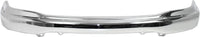 Front Bumper Chrome Steel with Pad Holes Direct Replacement Compatible with 1999-2004 Ford F-150/1999 F-250/1999-2002 Expedition FO1002356 XL3Z17757AA