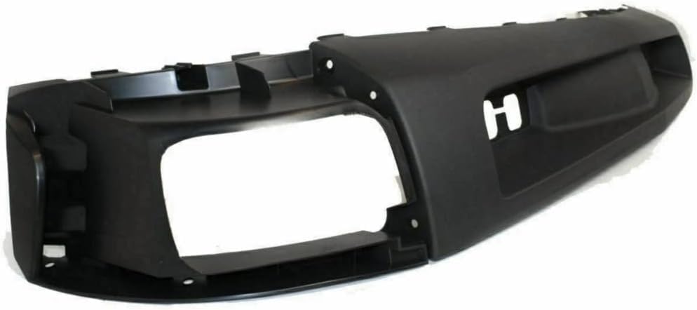 Front Bumper Chrome Steel + Lower Valance Air Deflector + Extension Textured + End Caps Primed RH & LH Direct Replacement Compatible With Chevrolet Silverado 1500 2007-2013 GM1092191