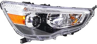 Set Of 2 Front Head Light Assembly Halogen Right Passenger & Left Driver Side Direct Replacement Compatible With 2011-2019 Mitsubishi Outlander Sport/RVR MI2503160 MI2502160