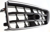 Front Grille Assembly Chrome Shell with Painted Dark Gray Insert Plastic Direct Replacement Compatible With 2003-2005 Subaru Forester SU1200127 91121SA050