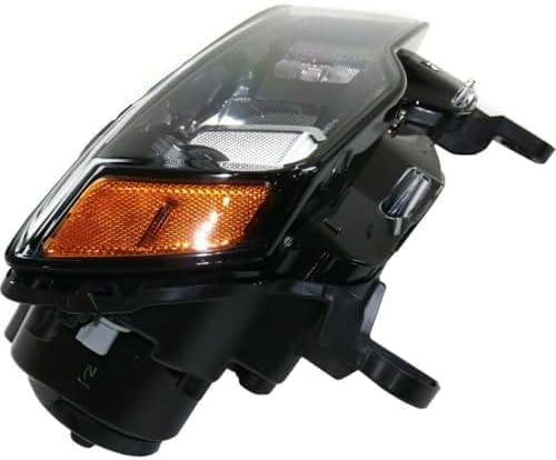 Set Of 2 Head Light Assembly Halogen Black Trim Right Passenger & Left Driver Side Direct Replacement Compatible With 2017-2021 Jeep Grand Cherokee CH2502309 CH2503309 68266647AF