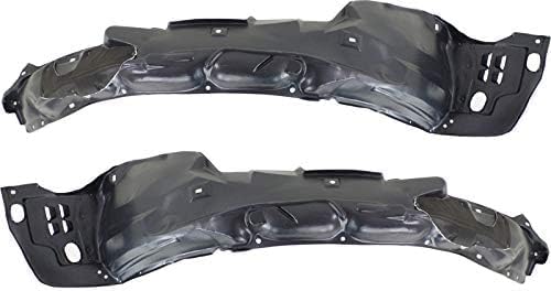 Set Of 2 Front Fender Liner Right Passenger & Left Driver Side Direct Replacement Compatible With 2012-2015 Honda Civic HO1249143 HO1249168 HO1249169 HO1248143 HO1248168 HO1248169
