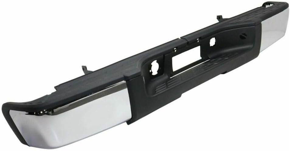 Rear Step Bumper Assembly Chrome Steel Direct Replacement Compatible With 2007-2013 Chevrolet Silverado/GMC Sierra 1500 GM1103147 22932803