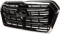 Front Grille Chrome Shell With Primed Insert Plastic Direct Replacement Compatible With 2019-2022 Subaru Ascent SU1200183 91121XC01A