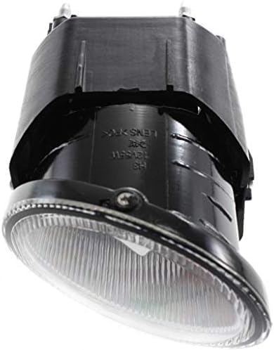 Set Of 2 Front Fog Light Assembly Plastic Left Driver & Right Passenger Side Direct Replacement Compatible With 2000-2001 Nissan Maxima / 2002 Xterra NI2593103 NI2592103
