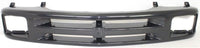 Front Grille Frame Primed With Sealed Beam Type Headlight Holes & Emblem Direct Replacement Compatible With 1995-1997 Chevrolet Blazer / 1994-1997 S10 Pickup GM1200225 12471807