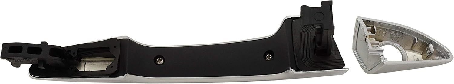 Front Exterior Door Handle Chrome Left Driver Side with Cover and Keyhole Direct Replacement Compatible with 2015-2019 Hyundai Sonata 82651C1110 82652C1010
