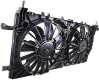 Front Radiator Dual Cooling Fan Assembly Plastic Direct Replacement Compatible with 2006-2009 Chevrolet Uplander GM3115228 15907032-PFM