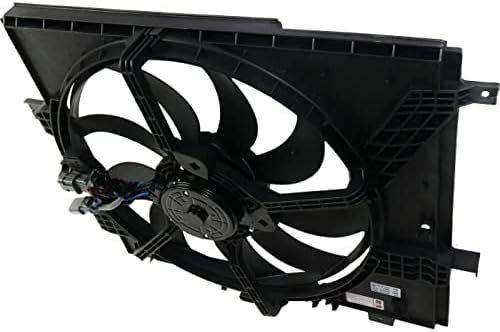 Front Radiator Cooling Fan Assembly Plastic Direct Replacement Compatible with 2012-2019 Nissan Versa / 2014-2019 Note NI3115143 214819KK0A