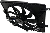 Front Radiator Cooling Fan Assembly Plastic Direct Replacement Compatible with 2012-2019 Nissan Versa / 2014-2019 Note NI3115143 214819KK0A