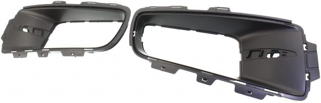 Set Of 2 Front Fog Light Trims Molding Primed With Fog-Light Hole Left Driver & Right Passenger Side Direct Replacement Compatible With 2007-2010 BMW X5 BM1099100 51117172450