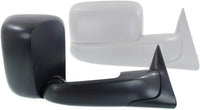 Front Towing Mirror Manual Adjust & Folding Non-Heated Textured Right Passenger Side Direct Replacement Compatible With 1994-2001 Dodge Ram 1500/1994-2002 2500 3500 CH1320332
