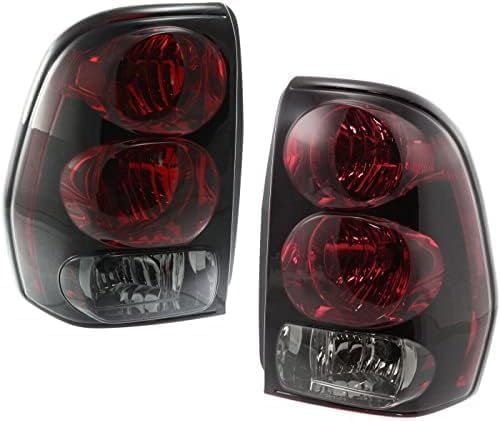 Set Of 2 Tail Light Assembly Right Passenger & Left Driver Side Direct Replacement Compatible With 2002-2009 Chevrolet Trailblazer GM2800150 GM2801150 15131578 15131579