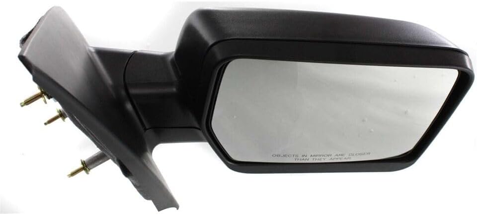 Front Power Mirror Non Towing Manual Folding Heated Textured Right Passenger Side Direct Replacement Compatible With 2004-2008 Ford F-150 FO1321233 8L3Z17682EA