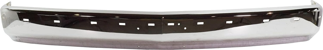 Front Bumper Face Bar Chrome With Pad Holes + Center Filler Primed Direct Replacement Compatible With 1994-2002 Chevrolet & GMC C/K-Series GM1002802 GM1087180 15574111 12376285