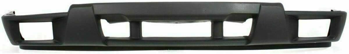 Front Bumper Lower Valance + Extension Textured Fog Light Left Driver And Right Passenger Side Direct Replacement Compatible With 2004-2012 Chevrolet Colorado GM1000722 GM2592135