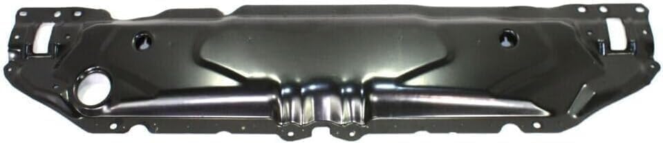 Front Radiator Support Black Aluminum + Lower Center Panel Steel Direct Replacement Compatible With 2004-2010 BMW 5-Series BM1225114 BM1225124 51647033745 51647163462