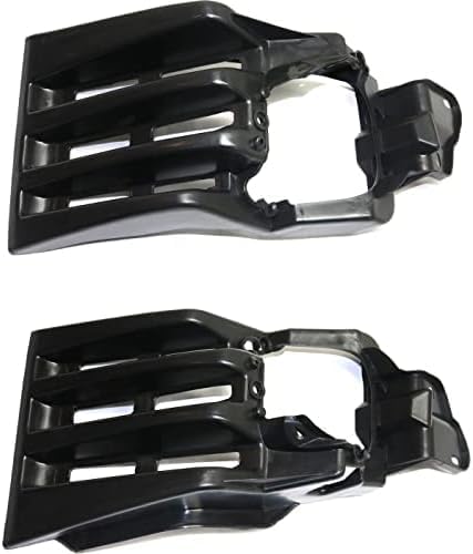 Set of 2 Front Fog Light Bracket Plastic Left Driver & Right Passenger Side Direct Replacement Compatible with 2013-2015 Lexus ES300h / ES350 LX2603103 LX2602103