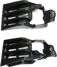 Set of 2 Front Fog Light Bracket Plastic Left Driver & Right Passenger Side Direct Replacement Compatible with 2013-2015 Lexus ES300h / ES350 LX2603103 LX2602103