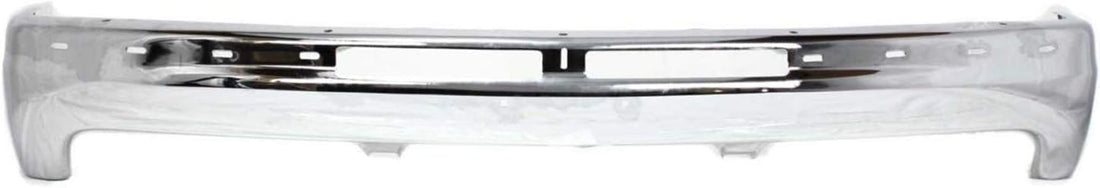 Front Bumper Chrome Without Brackets + Upper Cover + Lower Valance Air Deflector Textured Direct Replacement Compatible With 1999-2002 Chevrolet 1500/2000-2006 Tahoe/Suburban