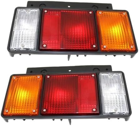 Set of 2 Tail Lights Assembly Right Passenger And Left Driver Side Direct Replacement Compatible With 1995-2010 Isuzu NQR / 1987-2010 NPR IZ2801112 IZ2800112 8970658090 8970658100