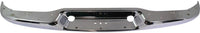 Rear Bumper Face Bar Chrome Steel Without Mounting Bracket & Object Sensor Holes Direct Replacement Compatible With 1996-2023 GMC Savana/Chevrolet Express 1500 2500 3500 GM1102397