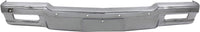 Front Bumper Face Bar Chrome Without Molding Holes Direct Replacement Compatible With 1983-1986 Pontiac Parisienne / 1980-1985 Chevrolet Impala / 1980-1990 Caprice GM1002156 14083891