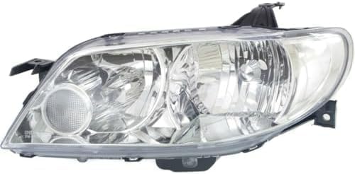 Set Of 2 Front Head Light Plastic Lens And Housing Left Driver & Right Passenger Side Direct Replacement Compatible With 2002-2003 Mazda Protege5 MA2518106 MA2519106