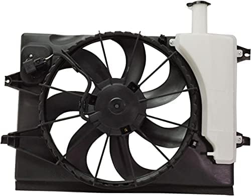 Front Radiator Cooling Fan Assembly Plastic Direct Replacement Compatible with 2018-2021 Hyundai Kona HY3115162 25380J9200