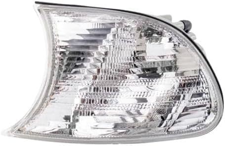 Set Of 2 Front Corner Parking Light Lens And Housing Right Passenger & Left Driver Side Direct Replacement Compatible With 2000-2001 BMW 3-Series BM2520108 BM2521108 63126904307-PFM