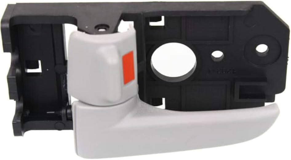 Front Inner Door Handle Light Gray Plastic Left Driver Side Direct Replacement Compatible with 2004-2009 Kia Spectra / Spectra5 KI1352118 826102F00087