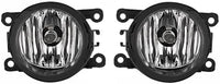 Front Bumper Primed + Lower Grille + Valance Textured + Fog Lights + Bezels With Chrome Rings Left And Right Side Direct Replacement Compatible With 2012-2015 Honda Pilot